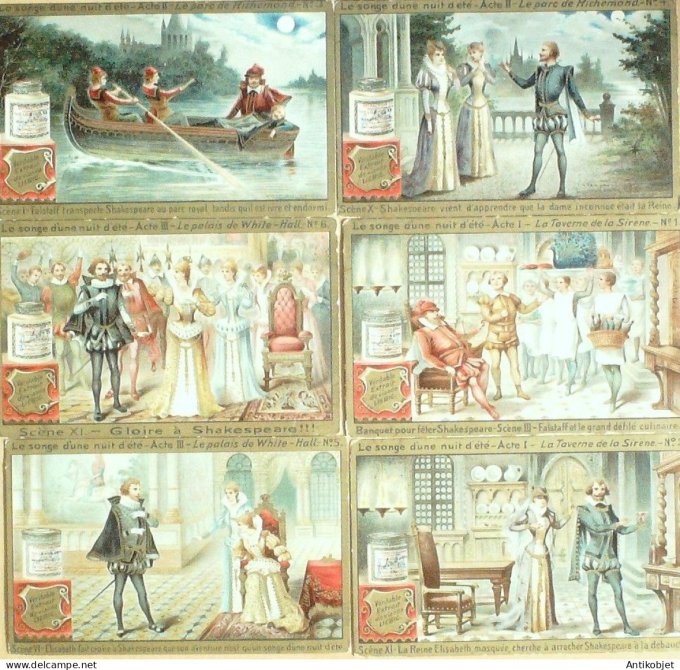 Chromo Liebig Sang  389 Chanson d'une nuit d'ete (1893)