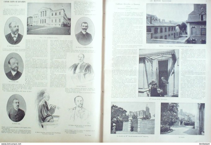 Le Monde illustré 1899 n°2205 Chine Quang-Si Tso-Kiang Long(Tuong Hong-Kong Rennes (35) Dunkerque (5