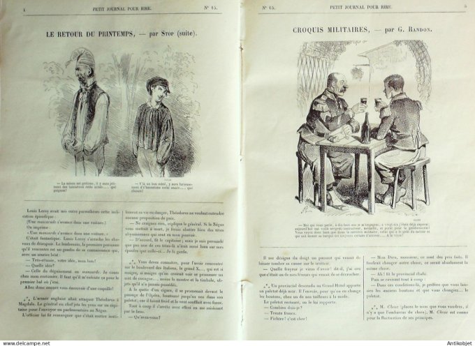Petit journal pour Rire 1868 #   15 Le retour du printemps Stop