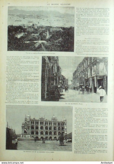 Le Monde illustré 1899 n°2205 Chine Quang-Si Tso-Kiang Long(Tuong Hong-Kong Rennes (35) Dunkerque (5