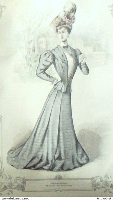 La Mode illustrée journal 1905 n° 24 Costume tailleur