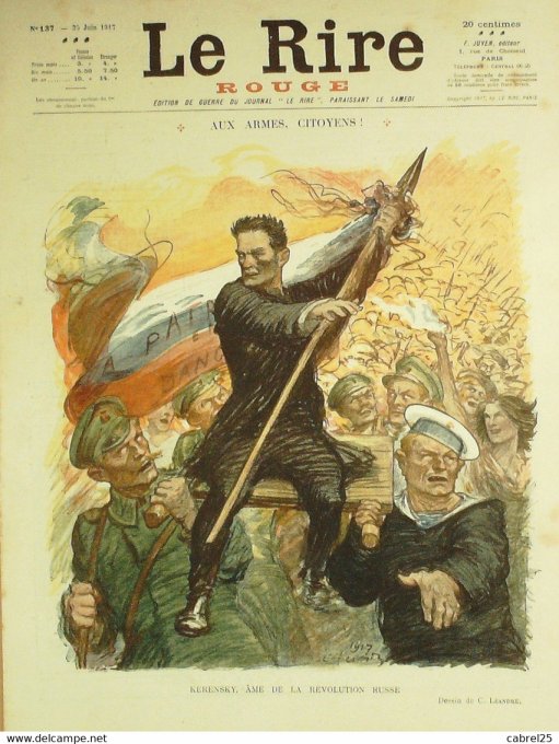 Le Rire Rouge 1917 n°137 Léandre Barcet Jeanniot Pavis Becan Hautot Sauvayre