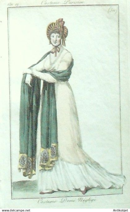 Costume Parisien 1803 an 11 # 511 (eau forte) Costume demi négligé