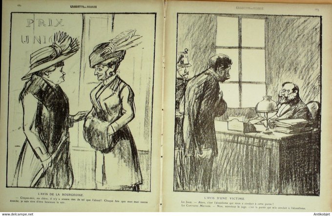 L'Assiette au beurre 1910 n°511 La Guerre aux Bistrots Florès Ricardo