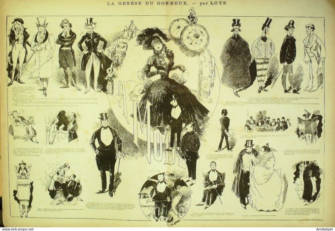 La Caricature 1881 #102 Genèse du Commeux Loys succès du jour Draner Trock