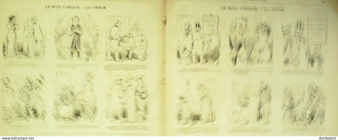 La Caricature 1881 #102 Genèse du Commeux Loys succès du jour Draner Trock