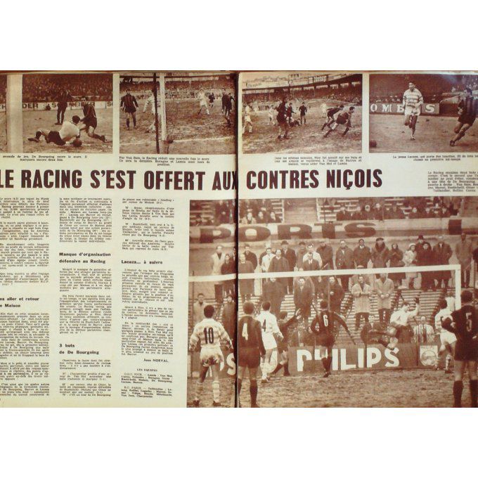 Miroir Sprint 1963 n° 871 11/2 BONNEL GUINOT BARREAU REIMS FEYENOORD GUY CERDAN