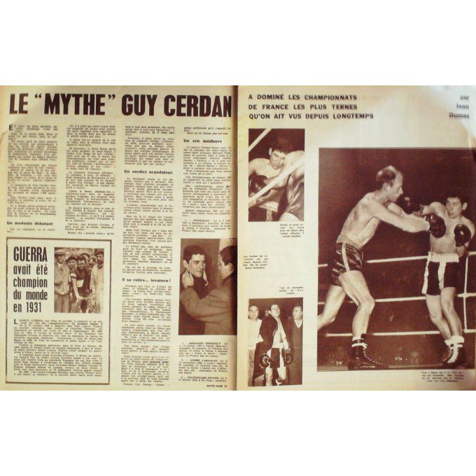 Miroir Sprint 1963 n° 871 11/2 BONNEL GUINOT BARREAU REIMS FEYENOORD GUY CERDAN