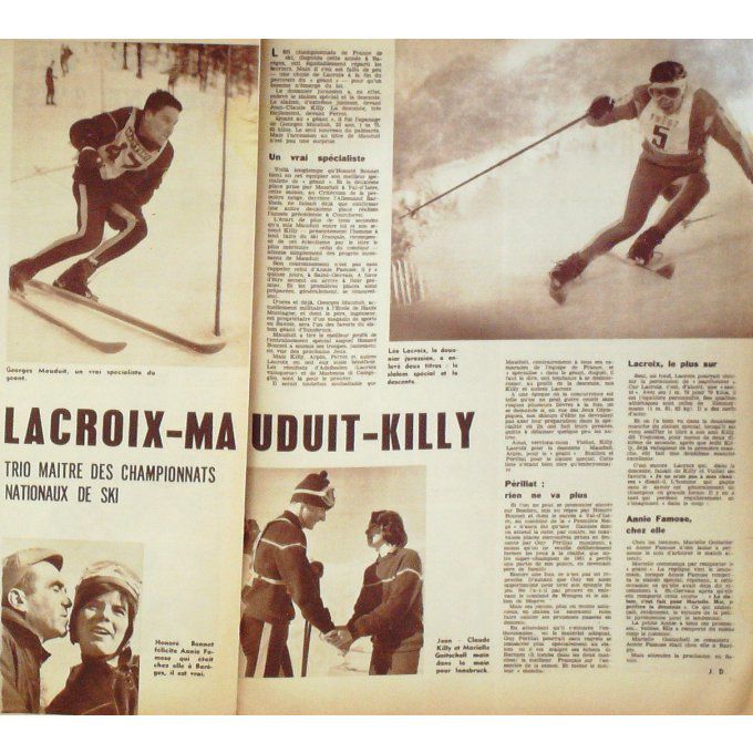 Miroir Sprint 1963 n° 871 11/2 BONNEL GUINOT BARREAU REIMS FEYENOORD GUY CERDAN