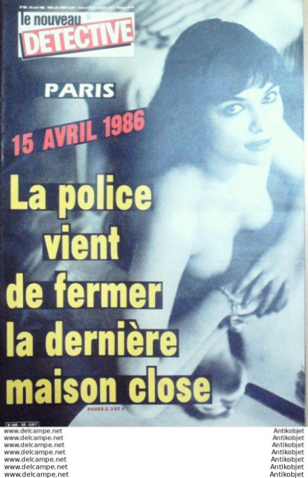 Détective 1986 # 188 Annemasse Paris 11 Beaune Evreux Orléans Charleville-Mézières Tulle Evreux