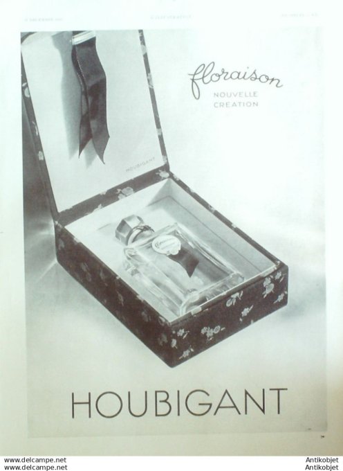 Publicite Cosmetique Houbigant 1935