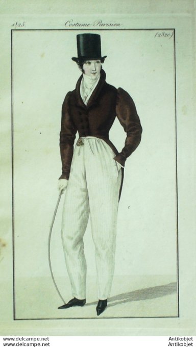 Costume Parisien 1825 # 2320 Négligé Homme pantalon casimir