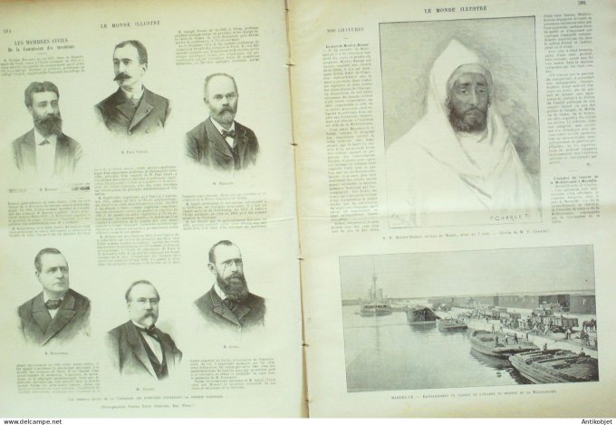 Le Monde illustré 1894 n°1942 Vélocipèdes Maroc Muley-Abdul-Aziz Marseille (13)