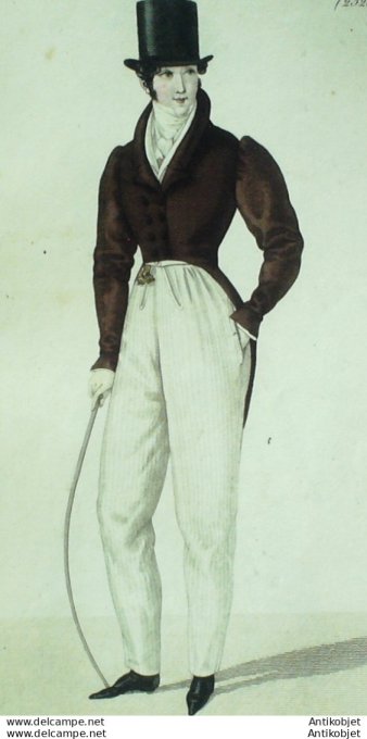 Costume Parisien 1825 # 2320 Négligé Homme pantalon casimir