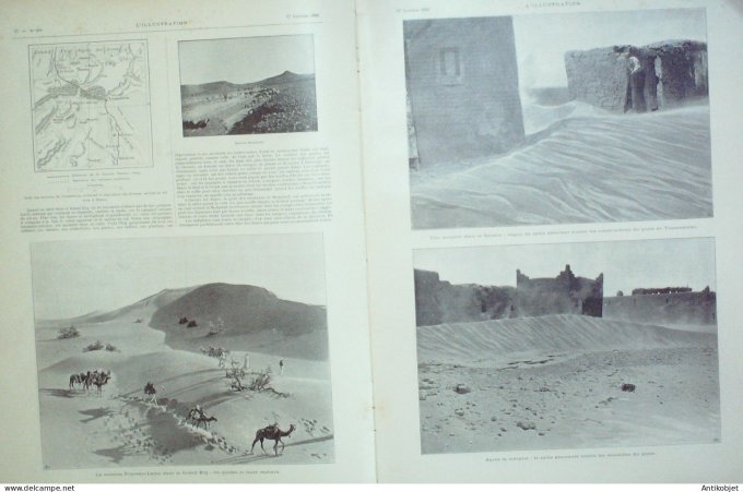 L'illustration 1900 n°2970 Chine Kuang-Tcheou Sahara Timassanine Afrique-Sud Transvaal Magersfontein