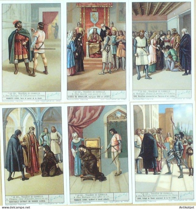 Chromo Liebig Sang 1337 Le Cid  Tragedie de Corneille (1936)