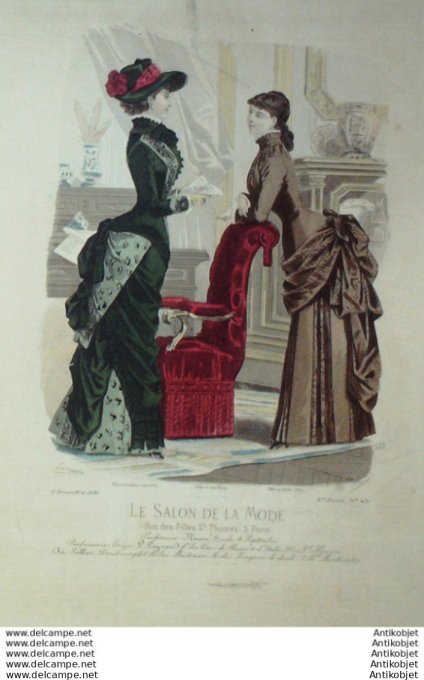 Gravure Mode Salon 1881 #  532 (Old Fashion plate)