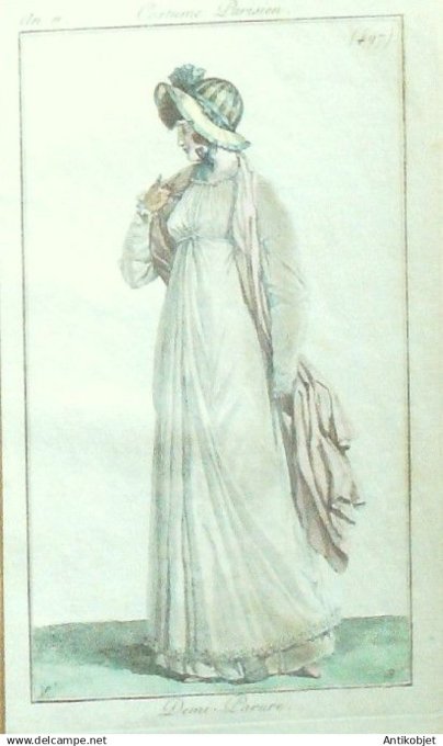 Costume Parisien 1803 an 11 # 497 (eau forte) Demi parure