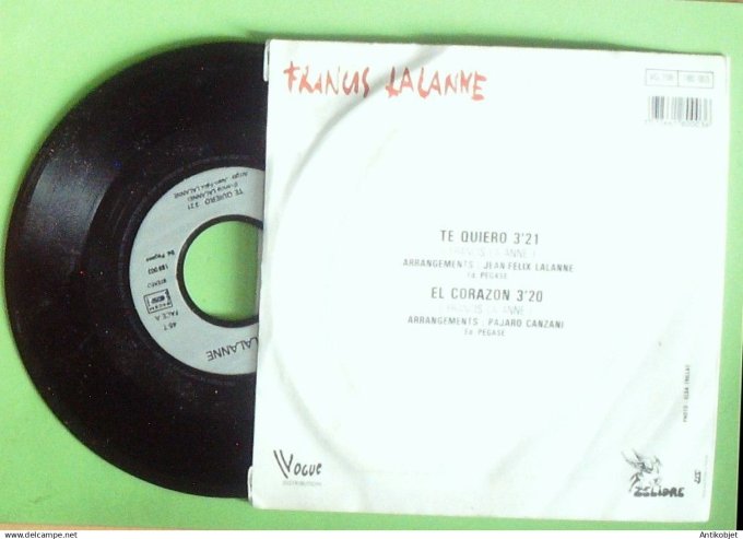 Lalanne Francis 45T SP Te quiero 1988