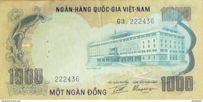 Billet de Banque Viet Nam 1000 Dong P.34 1972