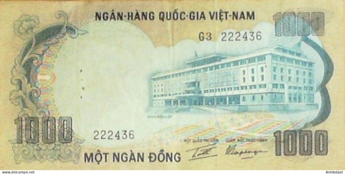 Billet de Banque Viet Nam 1000 Dong P34 1972