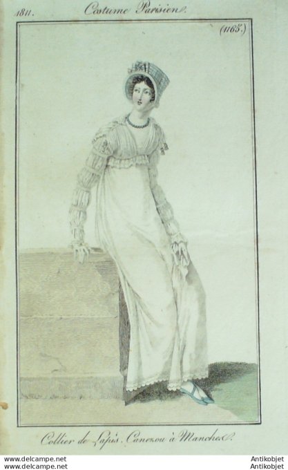 Costume Parisien 1811 # 1165 Canezou à Mandeluck