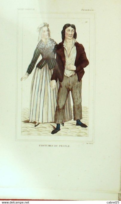 Portrait Habits du peuple Directoire en 1792