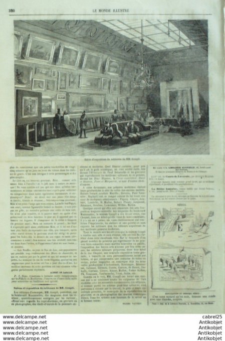 Le Monde illustré 1860 n°161 Angleterre Londres Cochinchine Saigon Turquie Tourane Aiguade