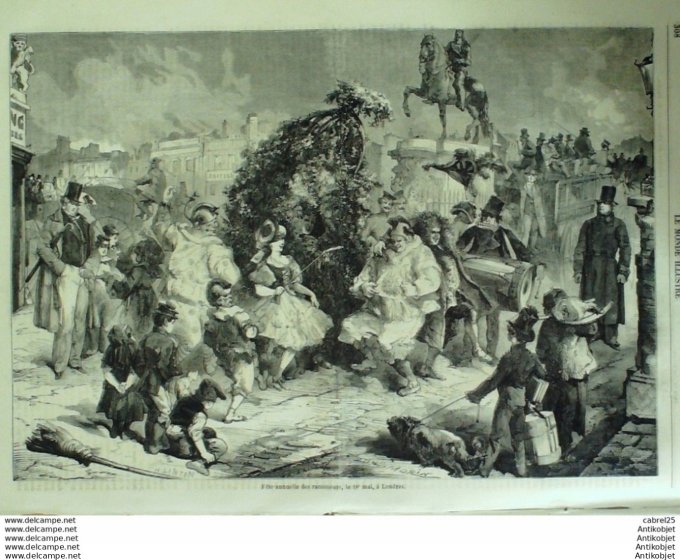 Le Monde illustré 1860 n°161 Angleterre Londres Cochinchine Saigon Turquie Tourane Aiguade