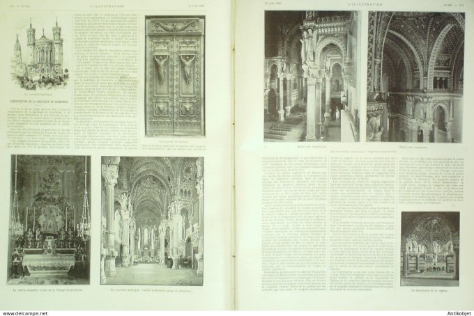 L'illustration 1896 n°2782 La Réunion St-Louis Perse Shah Mollah-Reza Hongrie Budapest Fourvière (69