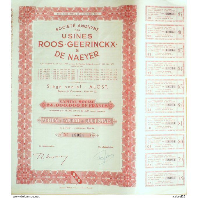 UNION MINIERE INDOCHINOISE-100 FR-1928