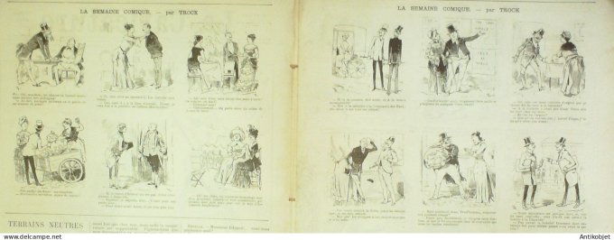 La Caricature 1885 #287 Le Narghilé Chass' d'Af Bécasson Draner Gino Loys