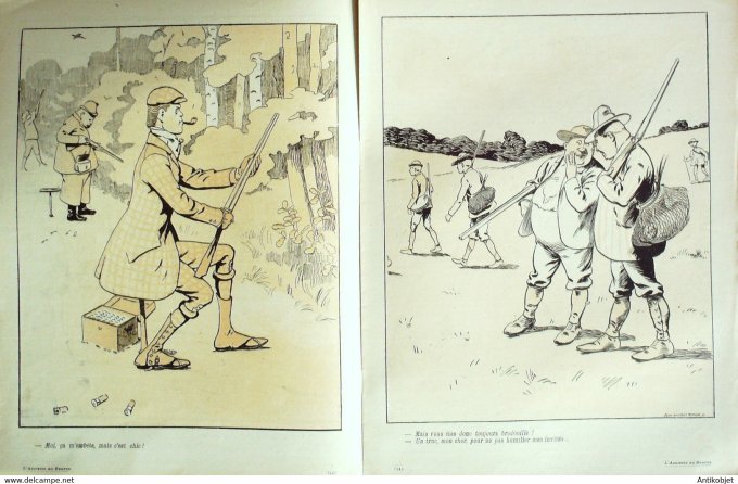 L'Assiette au beurre 1902 #  86 Les Chasseurs De La Nezière