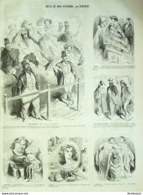 Le Monde illustré 1859 n° 82 Flavigny (21) St-Germain (78) Gabrielle d'Estrées