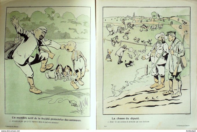L'Assiette au beurre 1902 #  86 Les Chasseurs De La Nezière