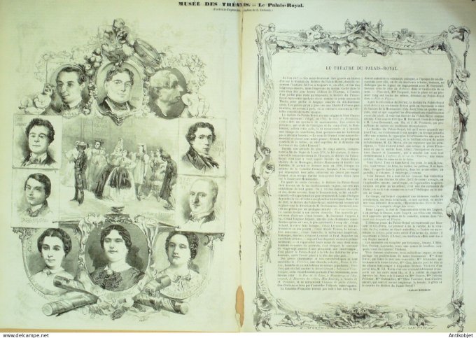 Le Monde illustré 1859 n° 82 Flavigny (21) St-Germain (78) Gabrielle d'Estrées