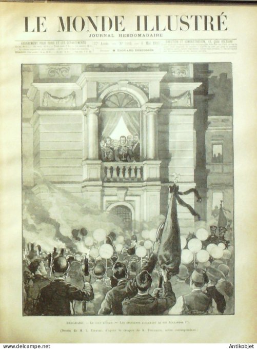 Le Monde illustré 1893 n°1890 Lyon (69) école santé militaire François Arago