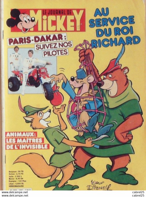 Journal de Mickey n°1697 LEEB Michel (12-1- 1985)
