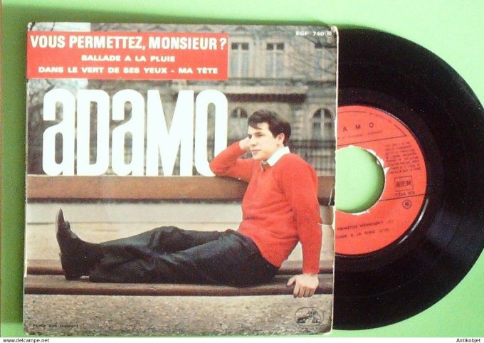 Adamo Salvatore 45T EP Vous permettez Monsieur 1964