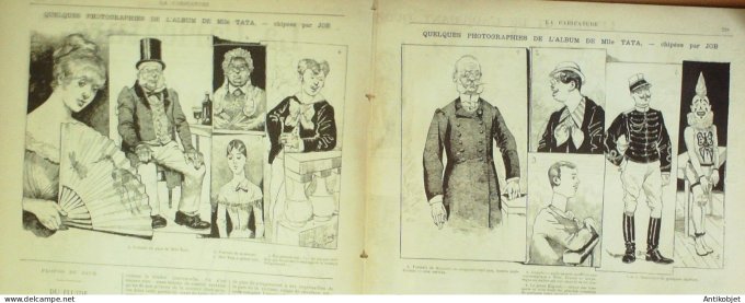 La Caricature 1884 #236 Forfait de l'adjudant Quintésixte Draner album de tata Job Gino