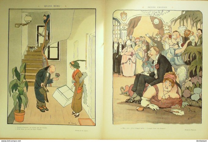 Le Rire 1913-03- 8 # 527 Journal humoristique Ed.Originale Jaures cherubin de paix