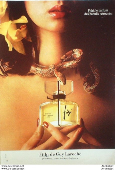 Publicite Cosmetique Guy Laroche Fidji 1996