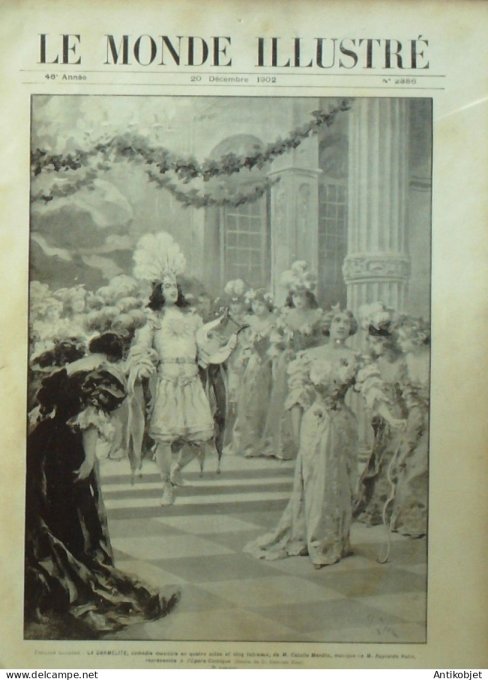 Le Monde illustré 1902 n°2386 Vénézuéla Caracas Sultan Yakoub  port Gabello MiraflorèsTunis Egypte A