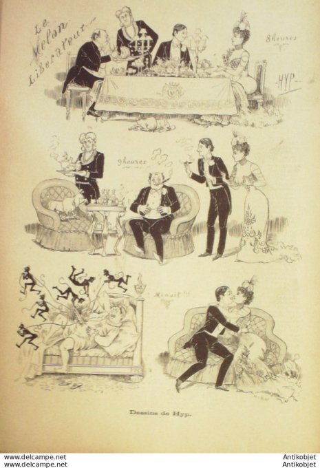 Gil Blas 1899 n°39 DUBUT de LAFOREST GABRIEL BUNEL A.CELLARIUS HYP