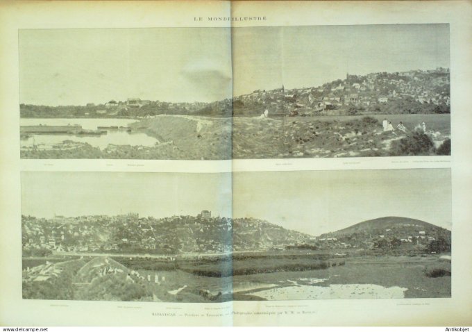 Le Monde illustré 1894 n°1958 Ukraine Lemberg Madagascar Tananarive Filanzane