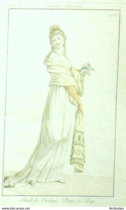 Costume Parisien 1800 an 9 # 255 (eau forte) Schall de Casimir