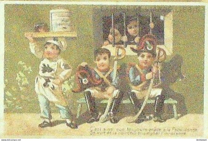 Chromo Liebig Sang   98 Apprenti patissier + 2 gendarmes 2 (1883)