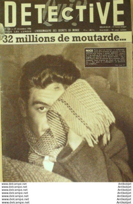 Détective 1956 # 546 Uruffe Marlon Brando Bandol Chamonix Meilhan