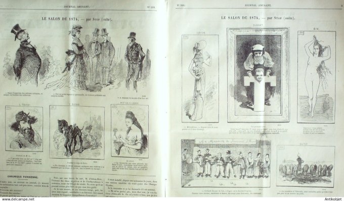 Le Journal Amusant 1874 #  926 La dent creuse par Randon