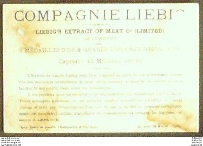 Chromo Liebig Sang   98 Apprenti patissier + 2 gendarmes 2 (1883)